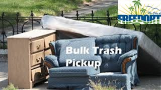 Bulk Trash pickup schedule [upl. by Norak]