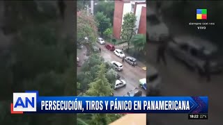 Persecución tiros y pánico en Panamericana [upl. by Nevlin]