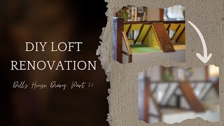 DIY Loft Renovation in the Tudor Dolls House  Tudor Dollhouse Diary  Part 56 [upl. by Kalmick]