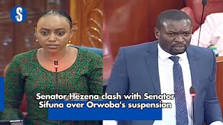 Senator Hezena clash with Senator Sifuna over Orwobas suspension [upl. by Lamek]