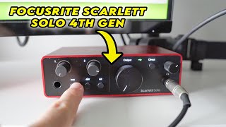 My Review of the Focusrite Scarlett Solo 4th Gen Audio Interface [upl. by Seagraves88]