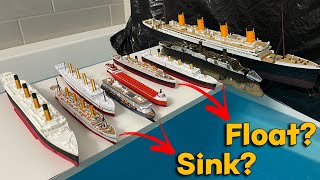 Will All These Ships Titanic HMHS Britannic Edmund Fitzgerald Sink or Float Lets Review [upl. by Aileno]