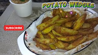 potato wedges  homemade potato wedgeseasy potato wedges in air fryer [upl. by Vincent]