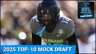 Top10 2025 NFL Mock Draft using current order Who do Jaguars pick Where do QBs land [upl. by Hutson]