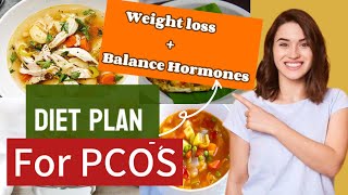 diet plan for PCOS  Free plan for PCOS  PCOS diet plan for weight loss [upl. by Llennahs847]