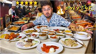 Trying UNLIMITED Luxury Food Buffet  Street Food India  Best Veg Food [upl. by Asyal]