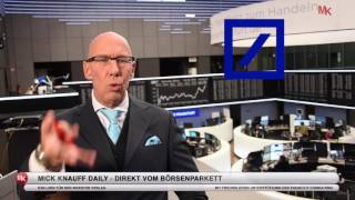 4 Gründe die Aktie der Deutschen Bank NICHT zu kaufen  Mick Knauff´s Daily 19052016 [upl. by Eliza186]