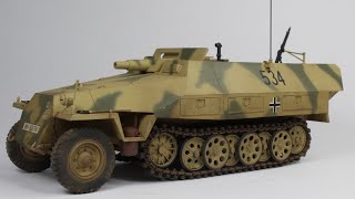 Tamiya 135 German Sdkfz 251  9 Half Track Full Build Part 1 [upl. by Luthanen]