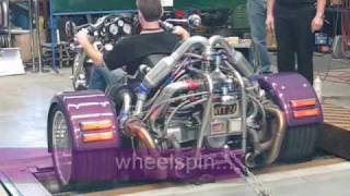 Leons Twin Turbo VW Powered Trike on the Dyno [upl. by Cuyler947]