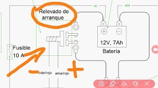 SISTEMA de ARRANQUE electrico de una MOTO 125z 150z 170z 250z [upl. by Ignace]