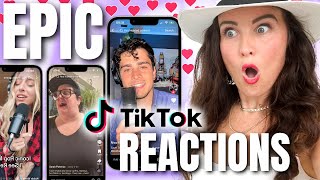 Vocal Coach Reacts to EPIC TIKTOKS [upl. by Aeikan]