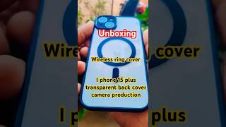 I phone 15 plus transparent wireless ring cover camera protection mobile safety [upl. by Anyk]