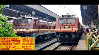 Chennai to Howrah by Coromandel Express  Full Journey Highlights behind WAP4 with ICF Rakes [upl. by Curkell]