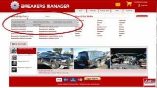 Free New and used car parts online sale software and Breaker Yard Management Part1 [upl. by Suiratnod]