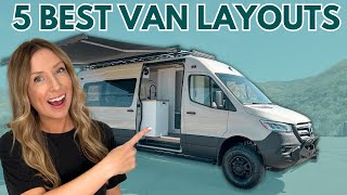 5 BEST VAN LAYOUTS must watch before van life [upl. by Noj]