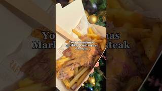 York Christmas Market’s viral steak amp chips shorts food york [upl. by Rednijar]