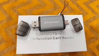 Brand Conquer Metal Body 6 in 1 OTGSD CardUSB Type CUSB 30 TF SDMicro SD Reader cardreader [upl. by Bill]