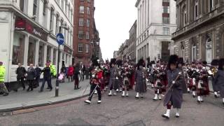 2nd Battalion Scots Guards Homecoming Parade 15th Nov 2013 [upl. by Stern]