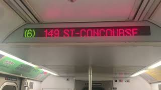 R142A 6 train announcement from canal street to 125th street [upl. by Lalitta]