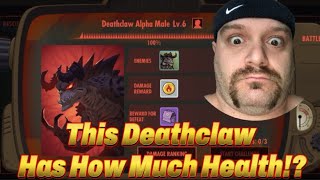 Deathclaw Alpha Male Battle Fallout Shelter Online [upl. by Claybourne]