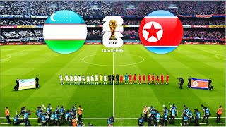 UZBEKISTAN vs NORTH KOREA  FIFA WORLD CUP 2026 QUALIFIERS [upl. by Elmer]