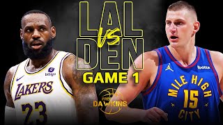 Los Angeles Lakers vs Denver Nuggets Game 1 Full Highlights  2024 WCR1  FreeDawkins [upl. by Euqinay613]