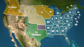 How The US Map Has Changed In 200 Years [upl. by Icyaj395]