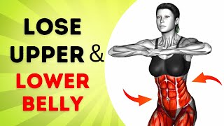 30Min Standing Stomach Workout Lose Upper Belly And Lower Belly Fat  HANGING BELLY FAT Exercises [upl. by Gunther100]