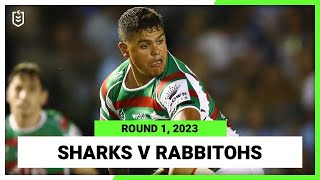 Cronulla Sutherland Sharks v South Sydney Rabbitohs  NRL Round 1  Full Match Replay [upl. by Zennie]