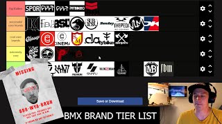 BMX BRAND TIER LIST [upl. by Joab]