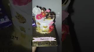 Customized calendar cake youtubeshort anniversarycake love cakedecorating viralshorts [upl. by Sidonia987]