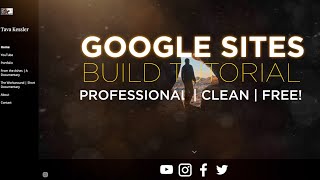 Create a Modern Professional Google Website for FREE FilmmakerPhotographerArtist [upl. by Battista]