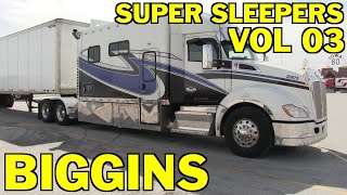 BIGGINS Vol 03  10 HUGE Sleeper Trucks Spotted At Truck Stops [upl. by Bolling]