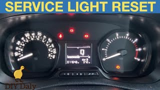 New Vauxhall Vivaro service light reset procedure 20202021 [upl. by Ydnamron]