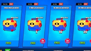 Mega boxes are back  brawlstars [upl. by Nosille]