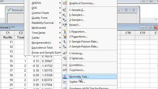 Analysing residuals Minitab [upl. by Nirrej]