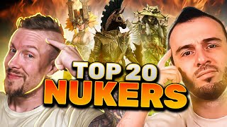 Top 20 Hyrdra Clan Boss Nukers AFTER Changes Ranked 20 to 1 [upl. by Refiffej]