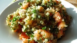 Mes recettes minceur  le véritable taboulé libanais version sans gluten [upl. by Seavey]