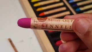 Sennelier Oil Pastels 120 Full Set Review [upl. by Tiebold]