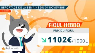 Prix ​​du fioul domestique  semaine du 4 novembre 2024 [upl. by Saxela]