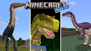 Paleocraft Dinosaur Breakout Showcase ALL DINOSAURS  Minecraft Marketplace Addon [upl. by Dehsar]