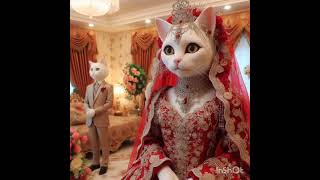 Cat wedding 💍 ceremony 🎑 like subscribe 🤣 [upl. by Stodder]