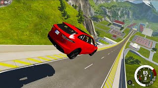 Epic High Speed Jumps 1 BeamNG Drive O Game Channel [upl. by Yehsa]