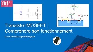 Cours délectronique  Le transistor MOSFET Partie 2  Comprendre son fonctionnement interne [upl. by Valry]