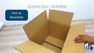 Introduce Carton Box  M series  Prefect for Moving House amp Storage [upl. by Perreault]