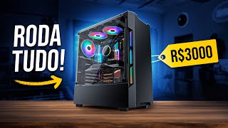 O MELHOR PC Gamer BARATO até R3000 para RODAR TUDO em 2024 MELHOR OPÇÃO [upl. by Iral]