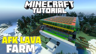 Lava Farm Tutorial For Minecraft Bedrock Edition [upl. by Artur]