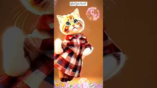 shorts cat cartoon dance trending [upl. by Oiziruam795]