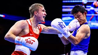 Vsevolod Shumkov RUS vs Hayato Tsutsumi JAP AIBA World Boxing Championships 2021 60kg [upl. by Garzon]