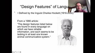 Ling 201  Intro Linguistics  Design Features of Language [upl. by Leval50]